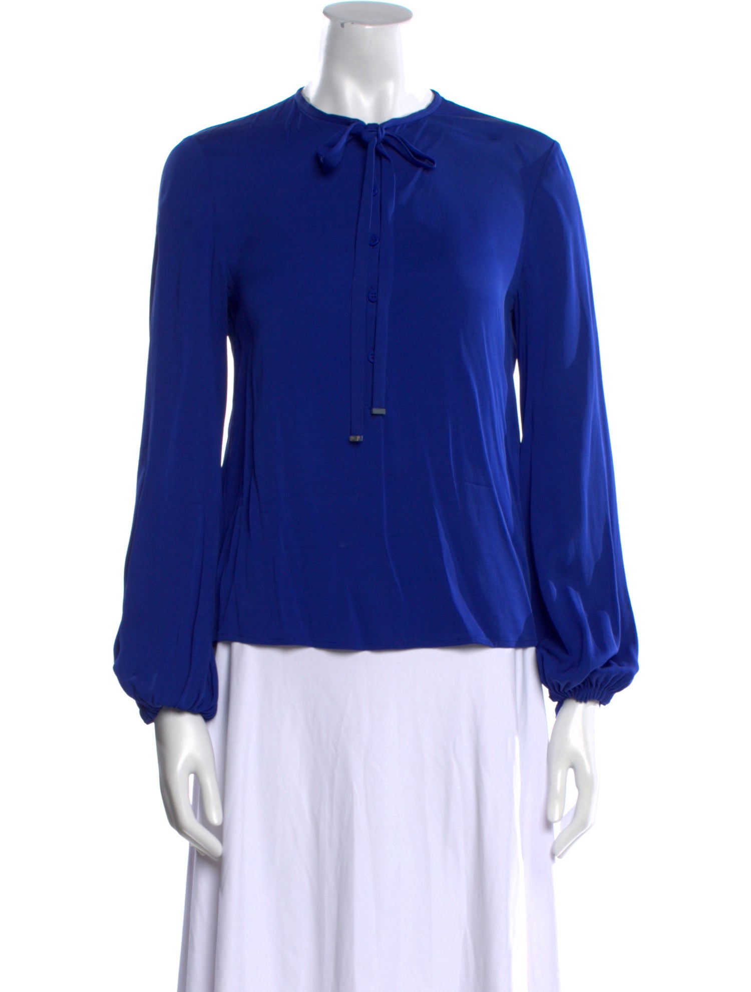 Diane von Furstenberg Silk Mock Neck Blouse