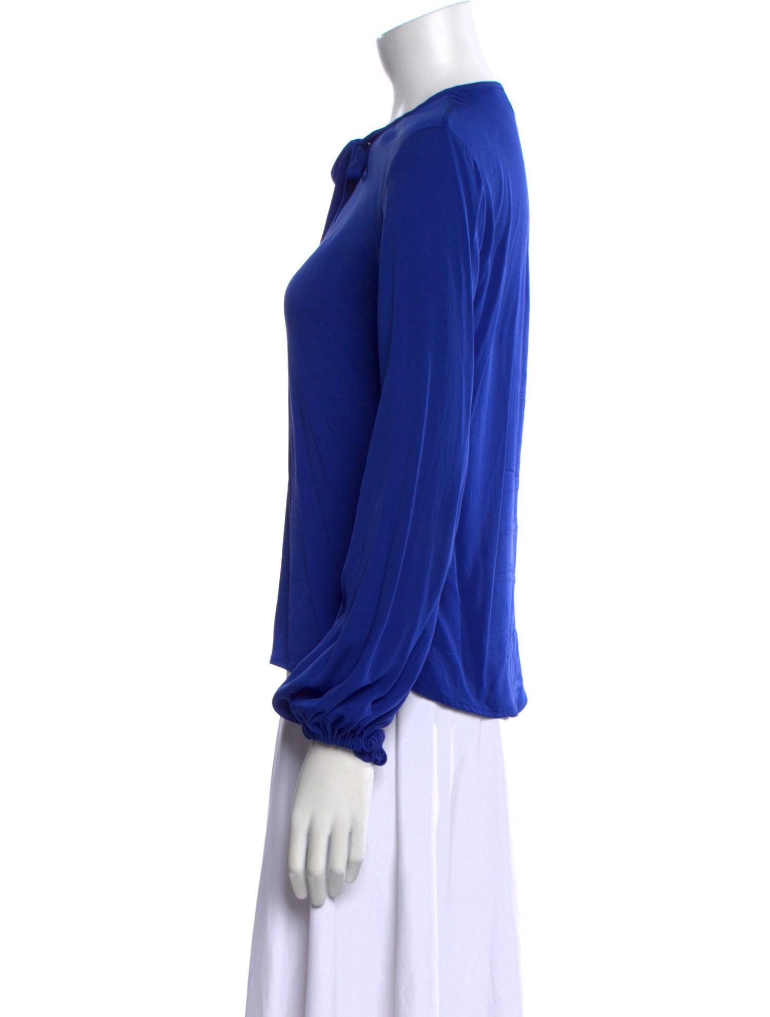 Diane von Furstenberg Silk Mock Neck Blouse