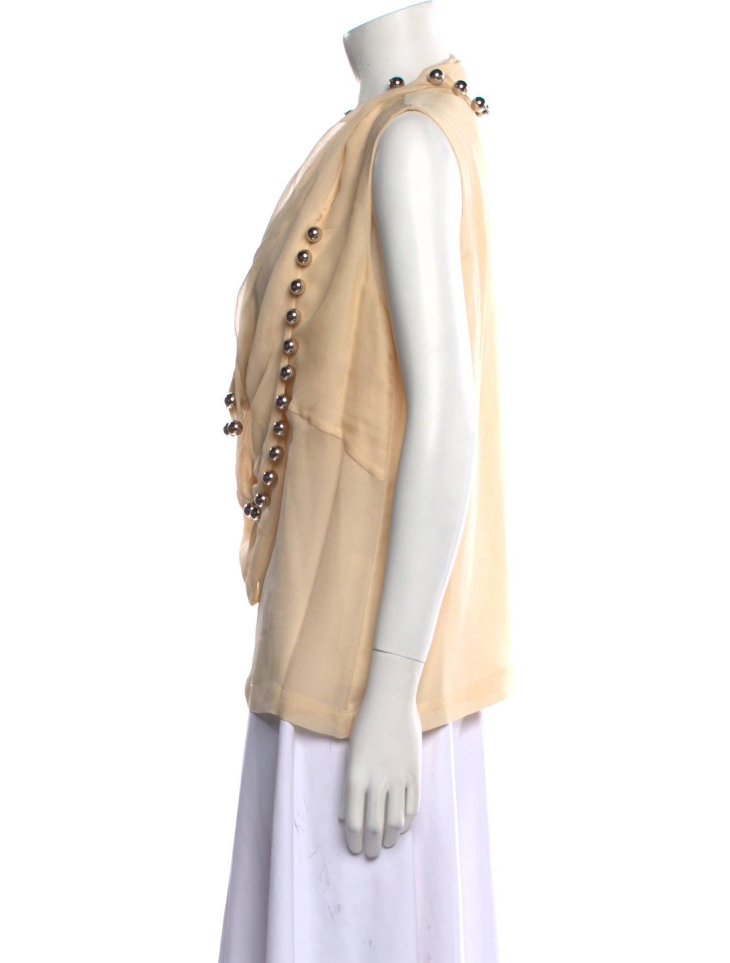 Diane von Furstenberg Silk Cowl Neck Blouse