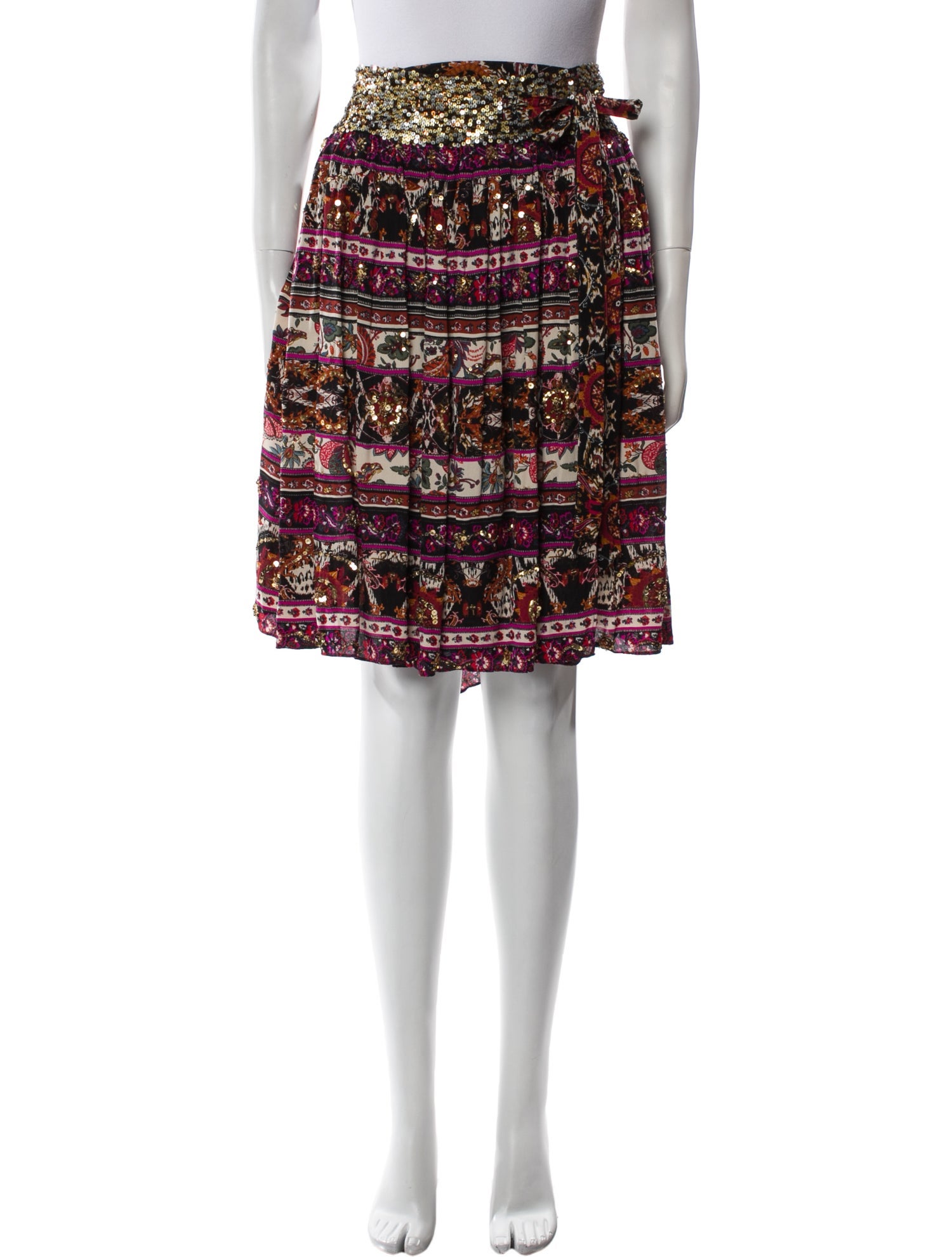 Diane von Furstenberg Silk Knee-Length Skirt