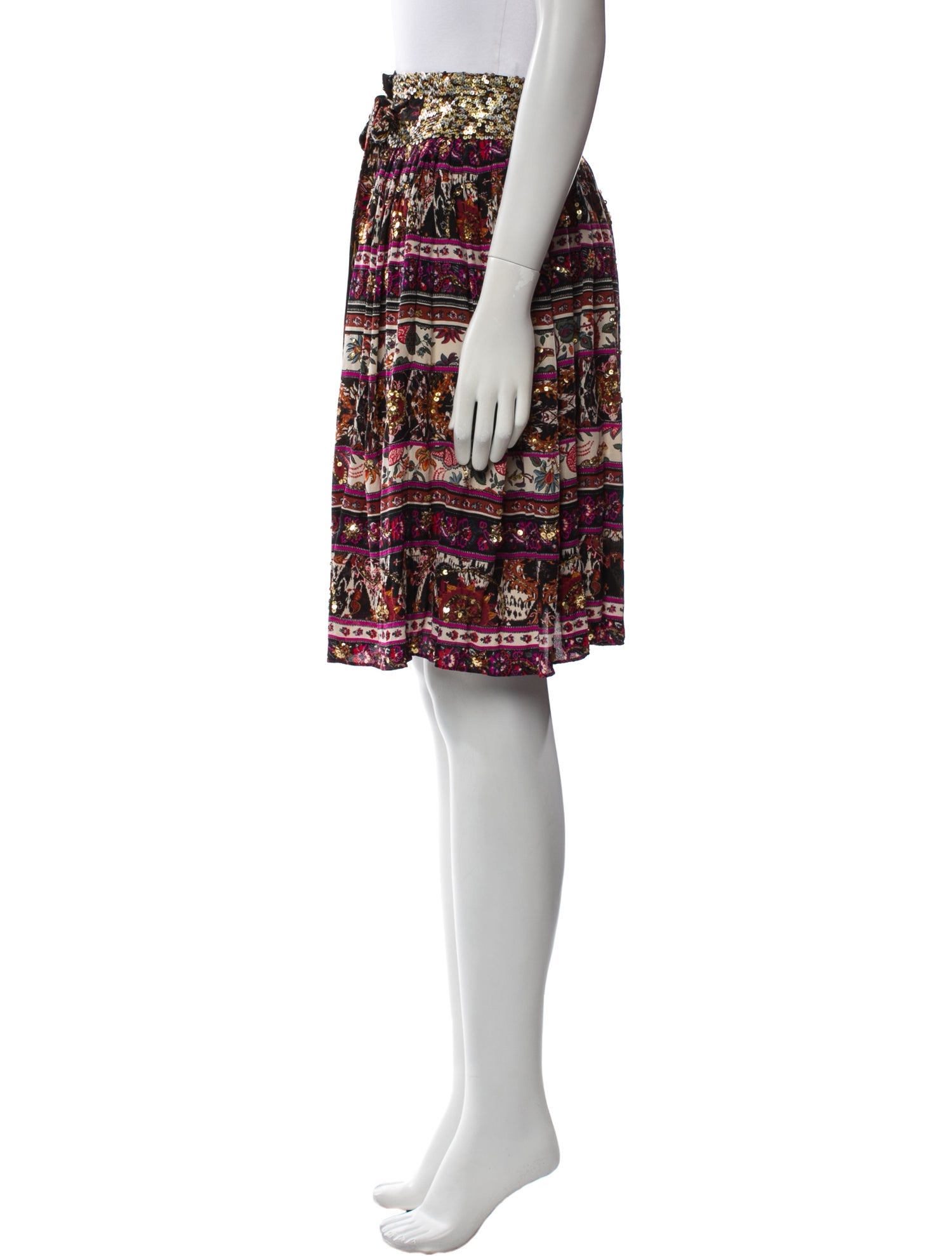 Diane von Furstenberg Silk Knee-Length Skirt