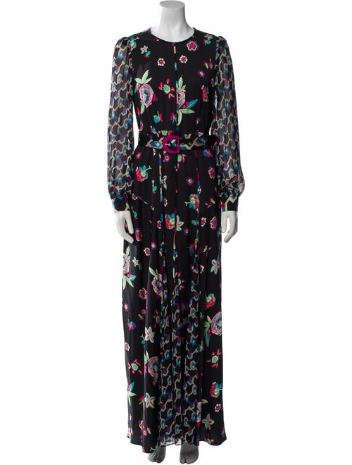 Diane von Furstenberg Floral Print Long Dress