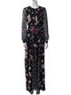 Diane von Furstenberg Floral Print Long Dress