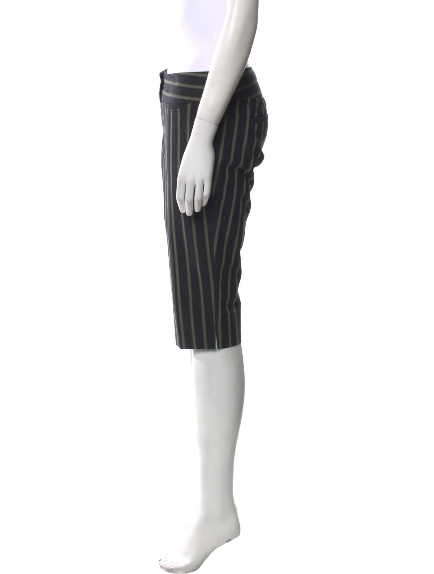 Diane von Furstenberg Striped Knee-Length Shorts