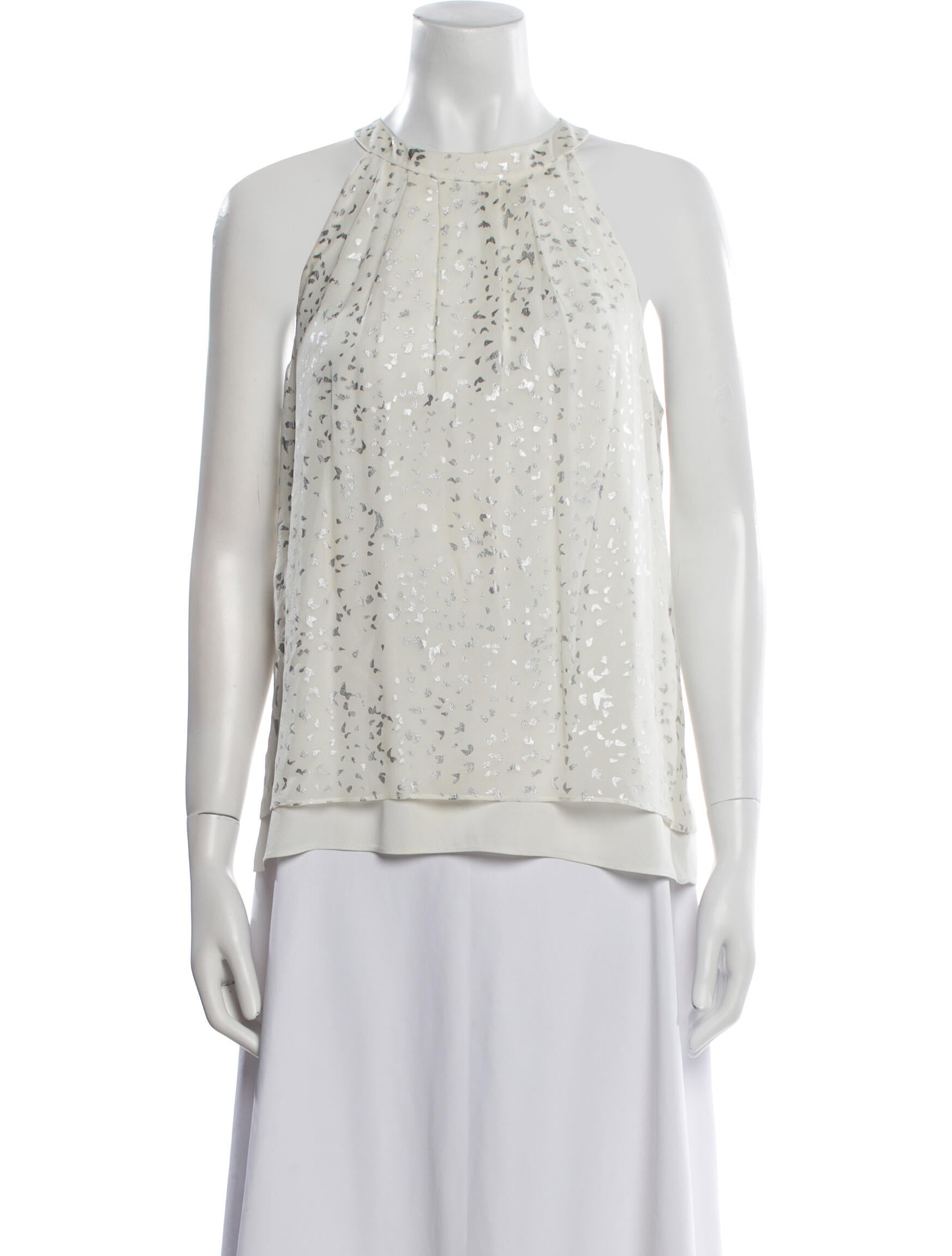 Diane von Furstenberg Silk Halterneck Blouse