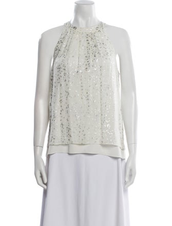 Diane von Furstenberg Silk Halterneck Blouse