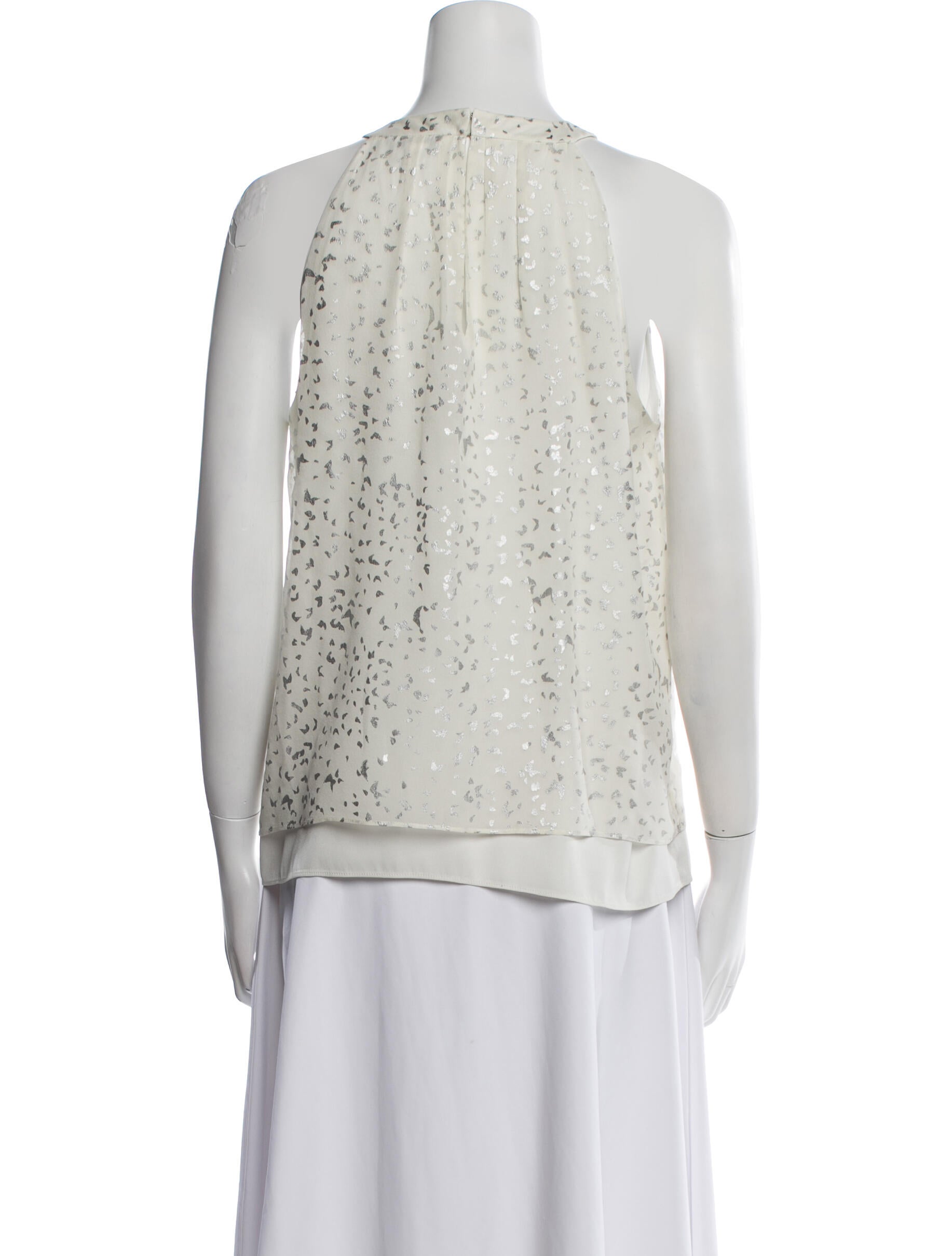 Diane von Furstenberg Silk Halterneck Blouse