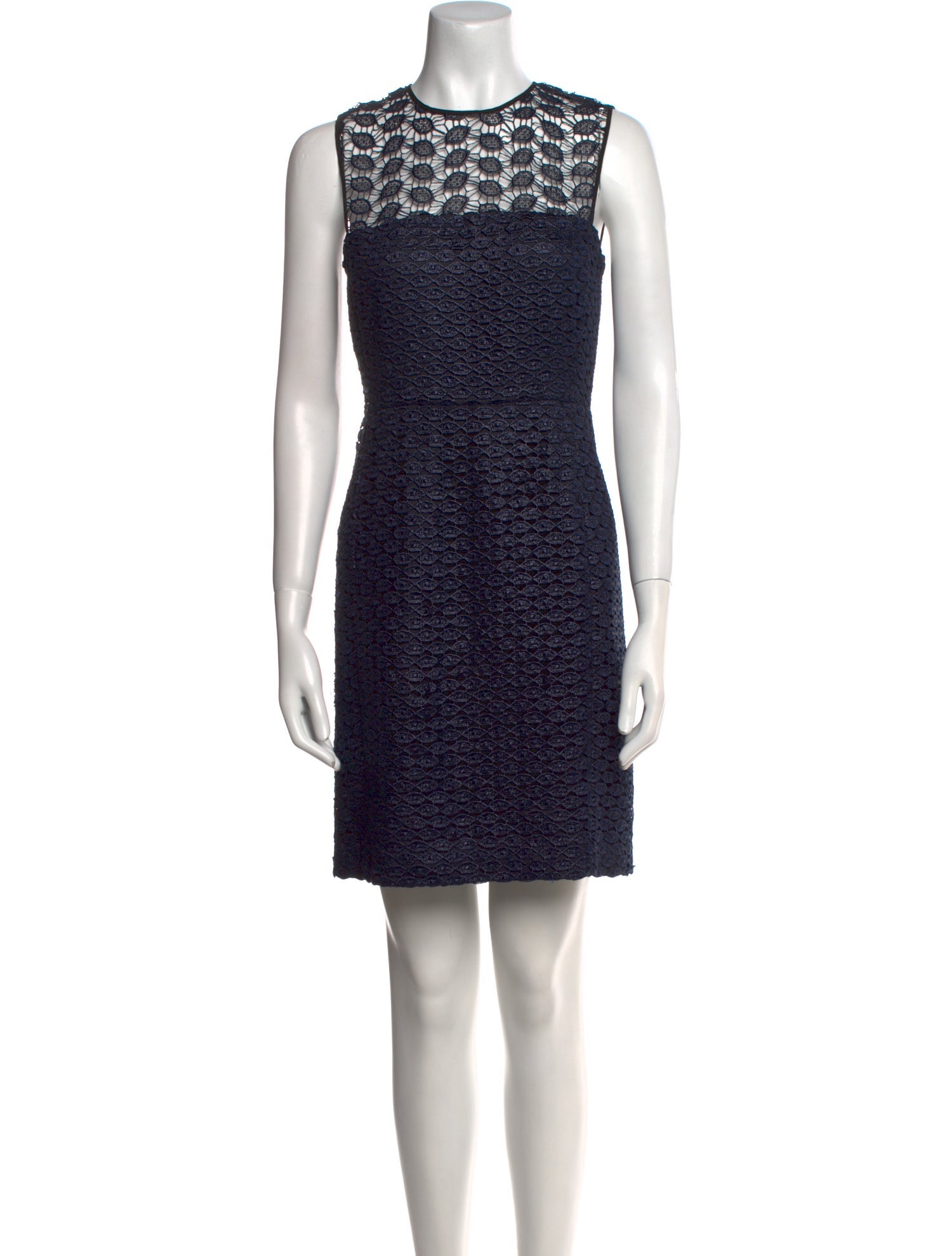 Diane von Furstenberg Crew Neck Mini Dress