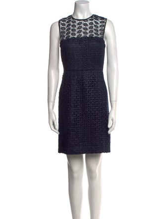 Diane von Furstenberg Crew Neck Mini Dress