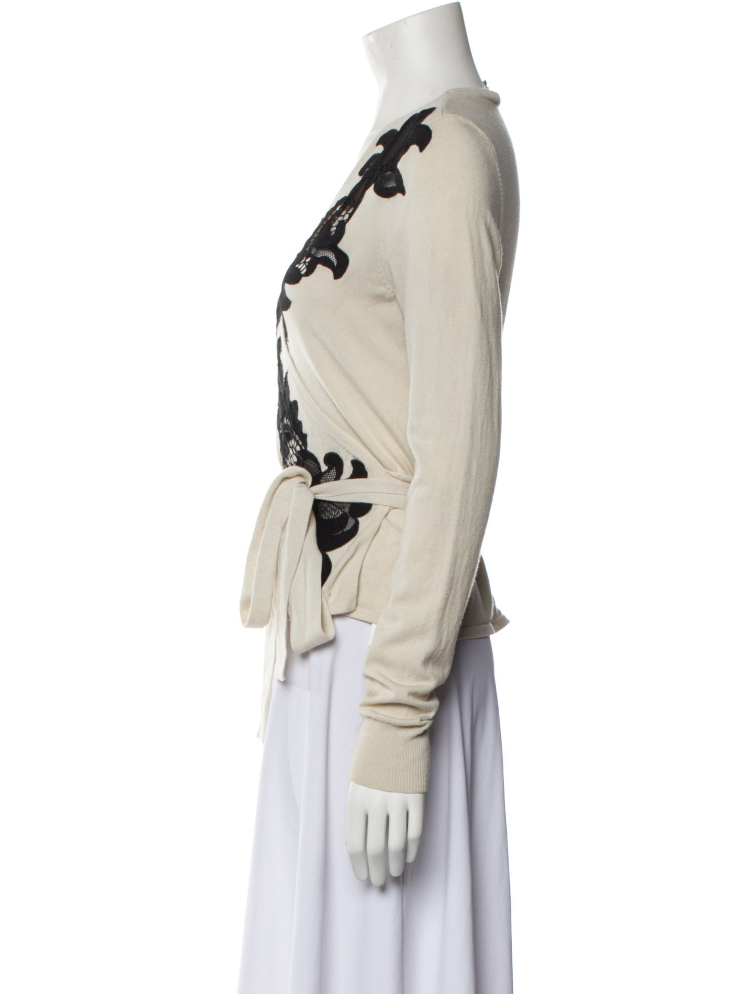 Diane von Furstenberg Merino Wool Printed Sweater