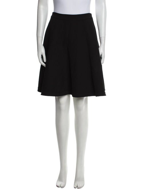Diane von Furstenberg Pleated Accents Knee-Length Skirt