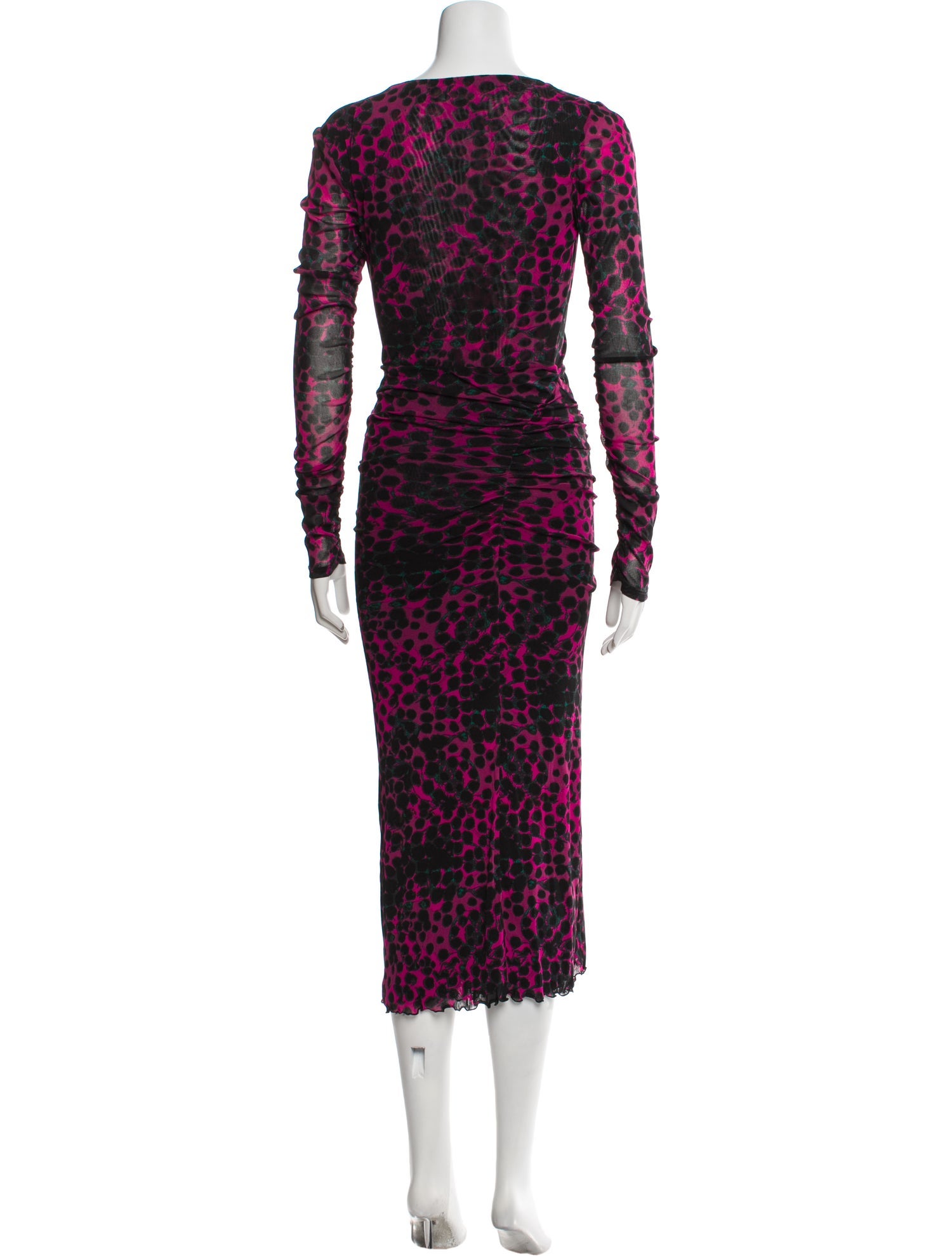Diane von Furstenberg Animal Print Long Dress