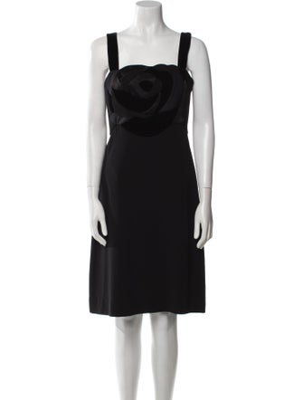 Diane von Furstenberg Square Neckline Knee-Length Dress
