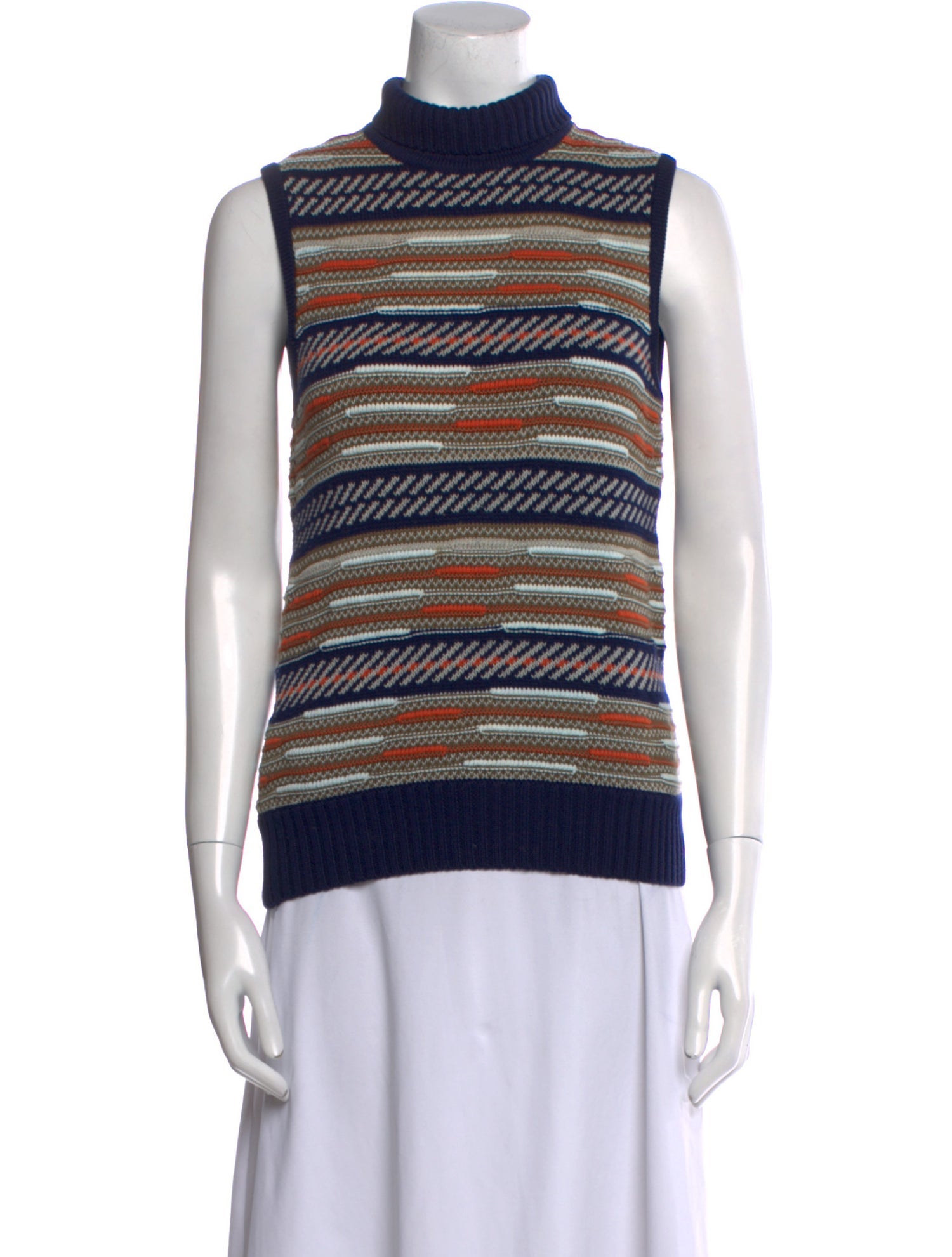 Diane von Furstenberg Merino Wool Striped Sweater