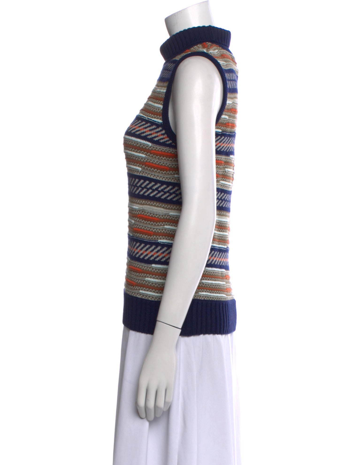 Diane von Furstenberg Merino Wool Striped Sweater