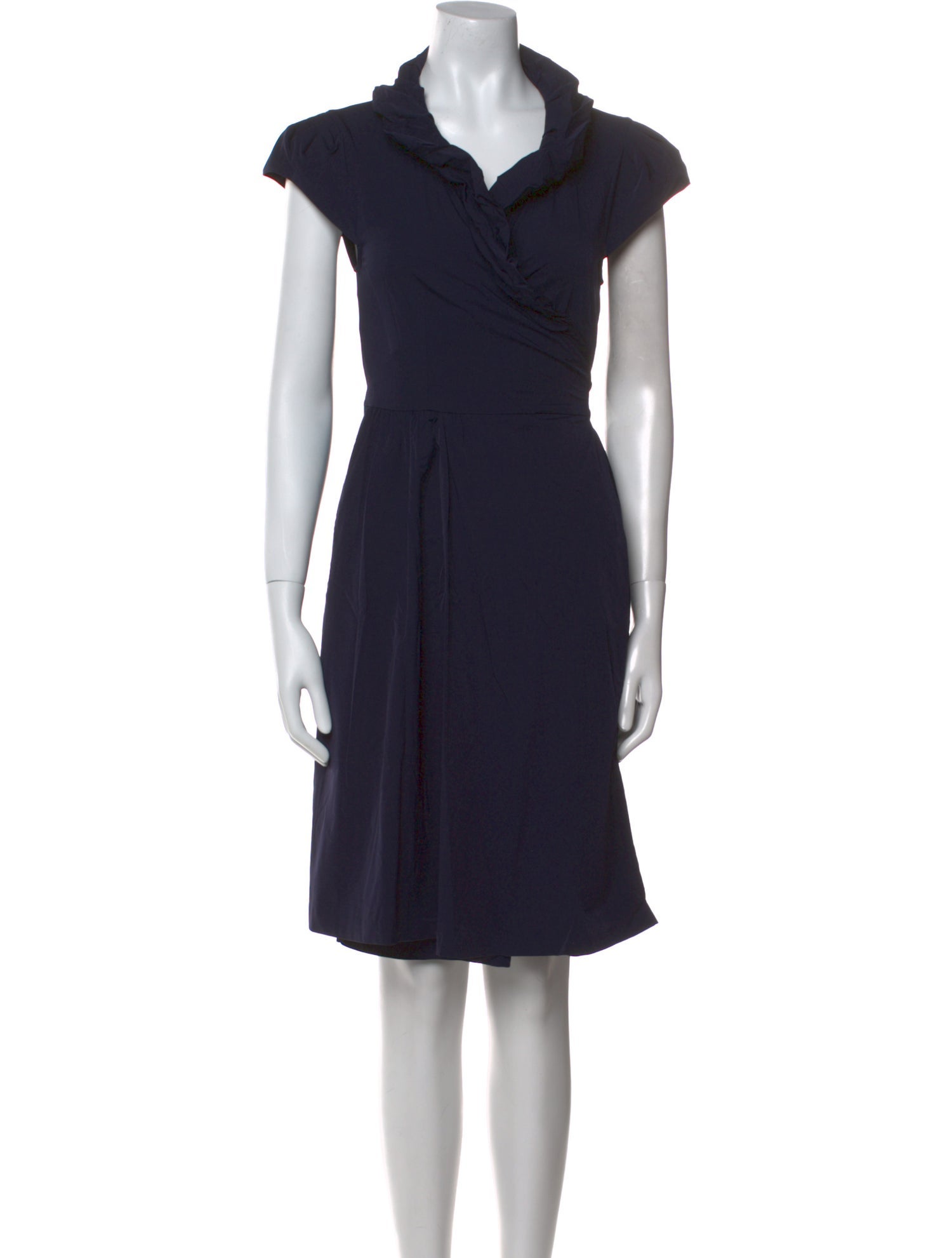 Diane von Furstenberg Cowl Neck Knee-Length Dress