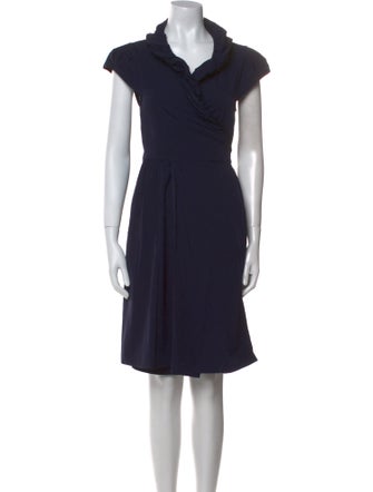 Diane von Furstenberg Cowl Neck Knee-Length Dress