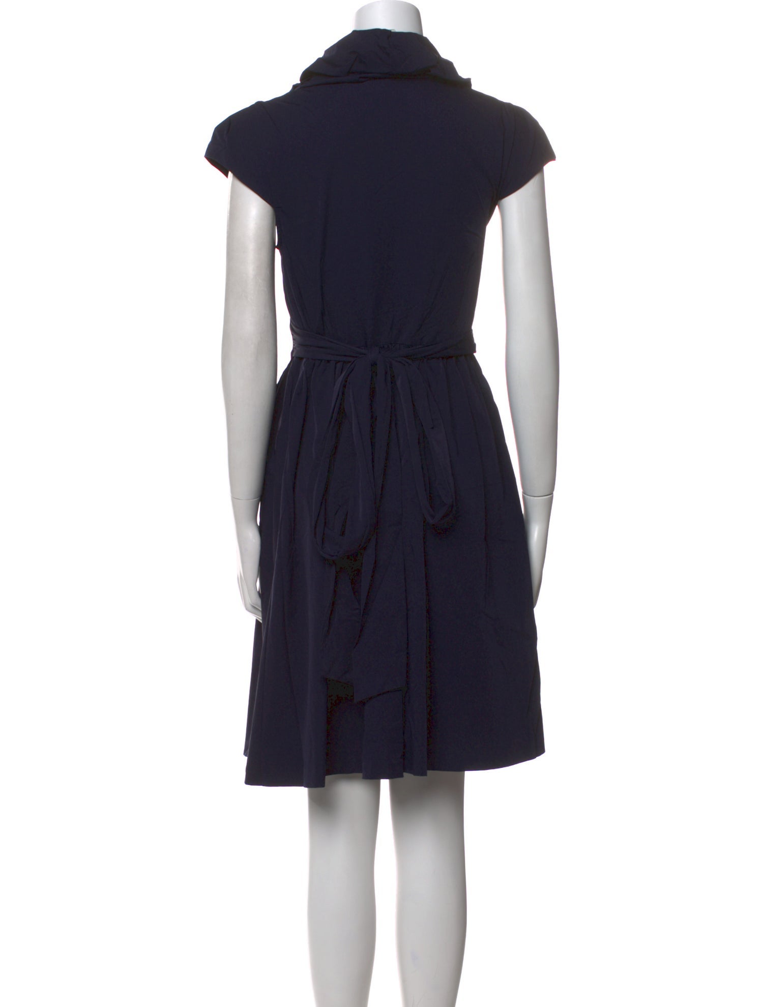 Diane von Furstenberg Cowl Neck Knee-Length Dress