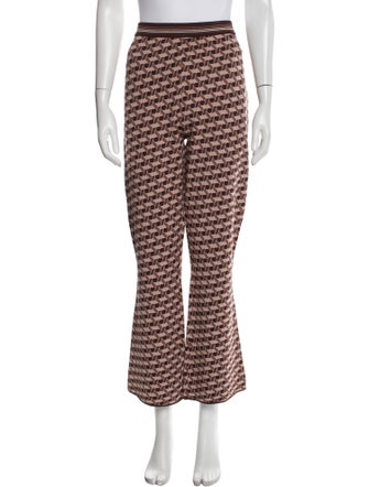 Diane von Furstenberg Printed Wide Leg Pants