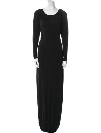 Diane von Furstenberg Scoop Neck Long Dress