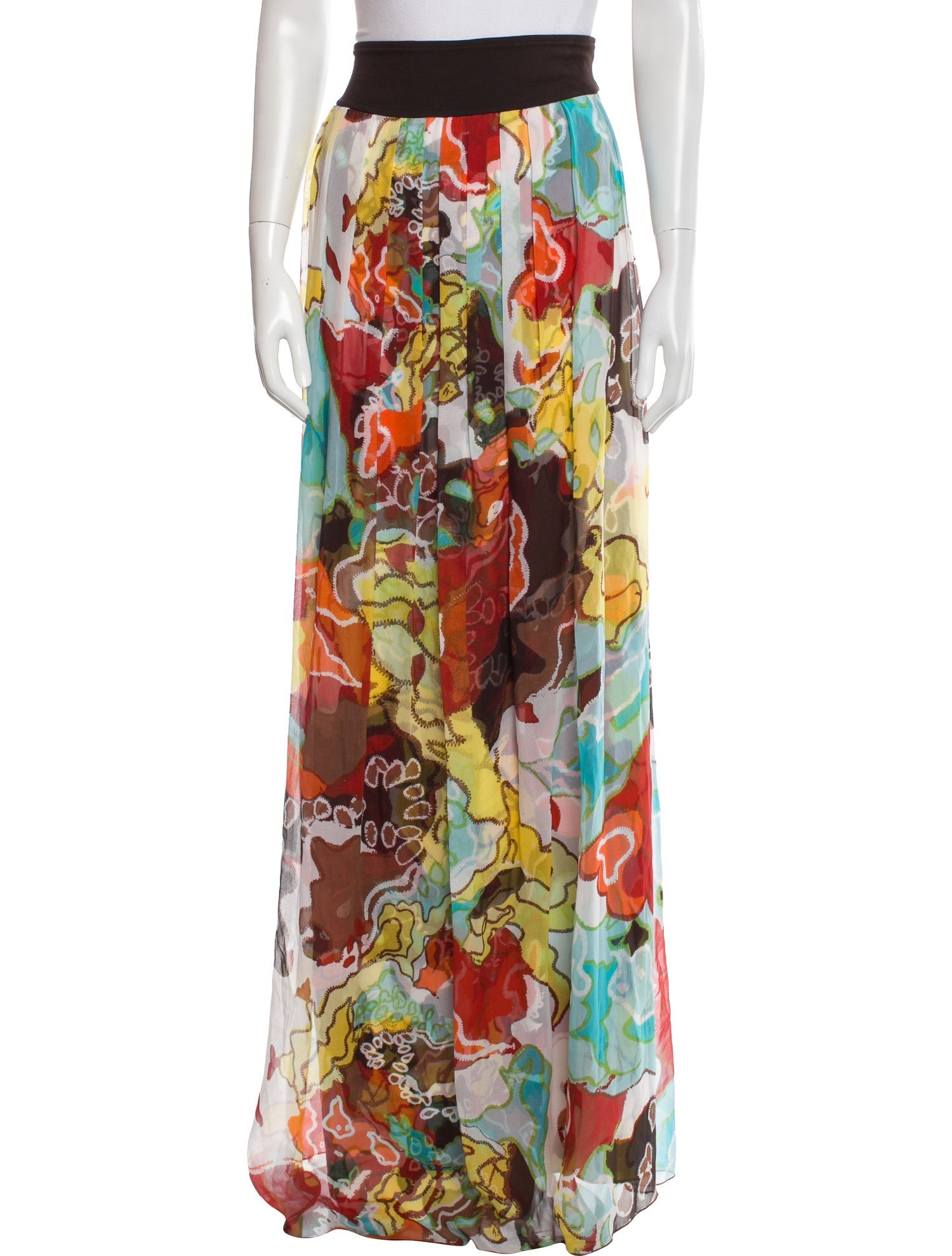 Diane von Furstenberg Silk Long Skirt