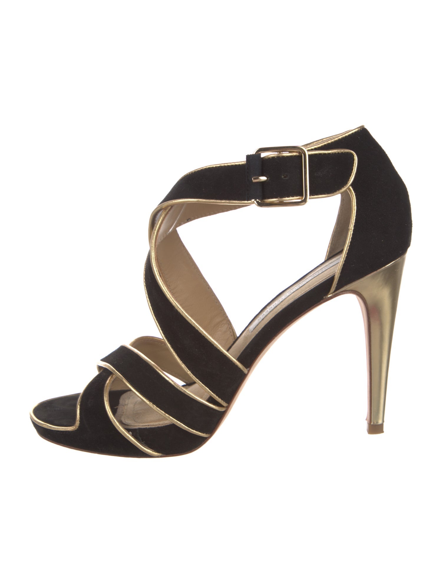 Diane von Furstenberg Suede Printed Sandals