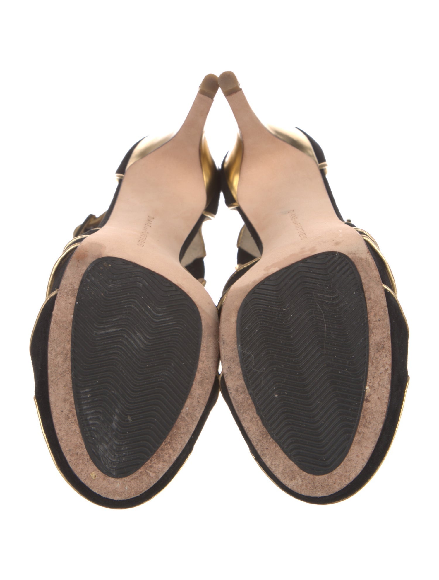 Diane von Furstenberg Suede Printed Sandals