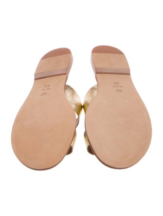 Diane von Furstenberg Leather Slides