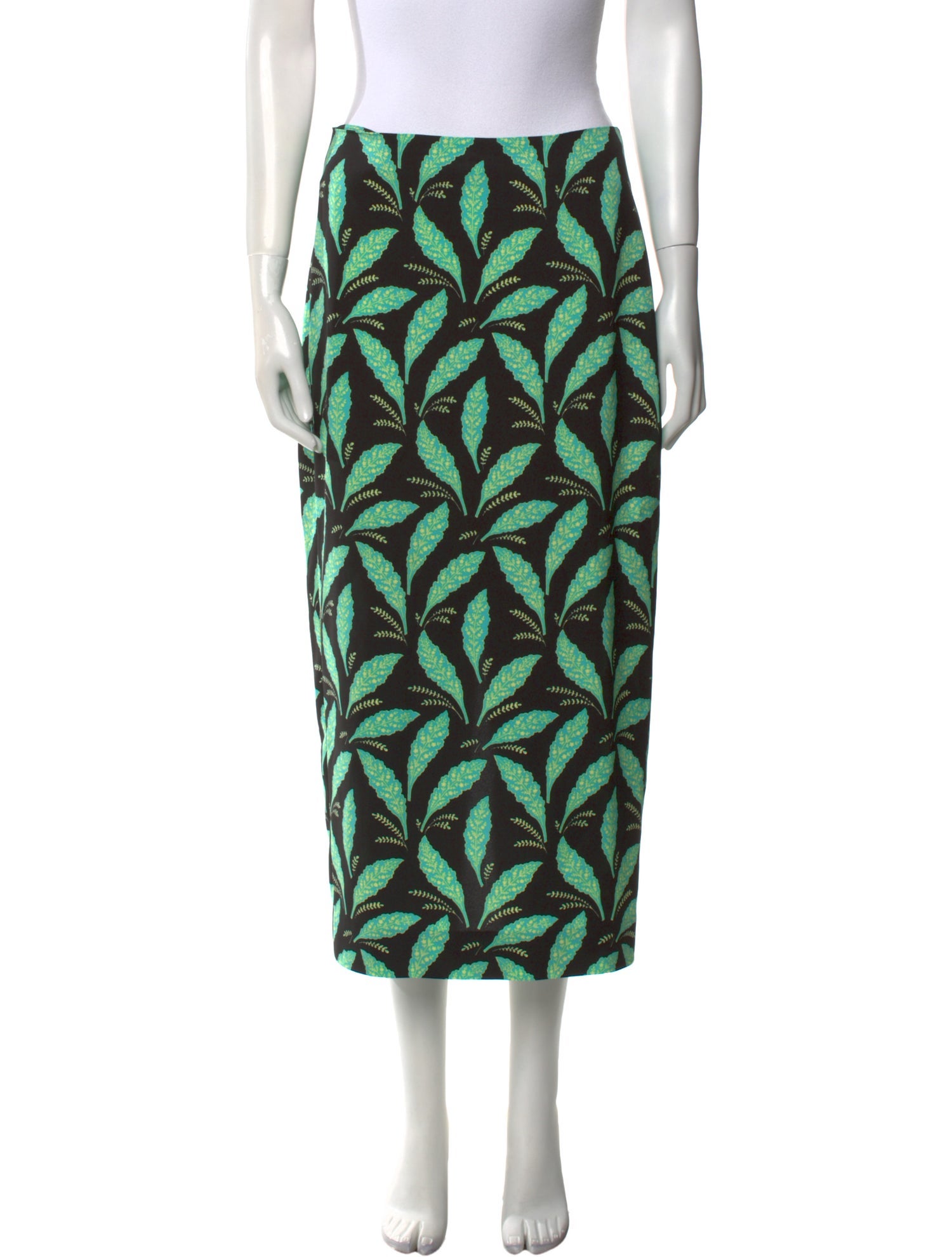 Diane von Furstenberg Printed Midi Length Skirt