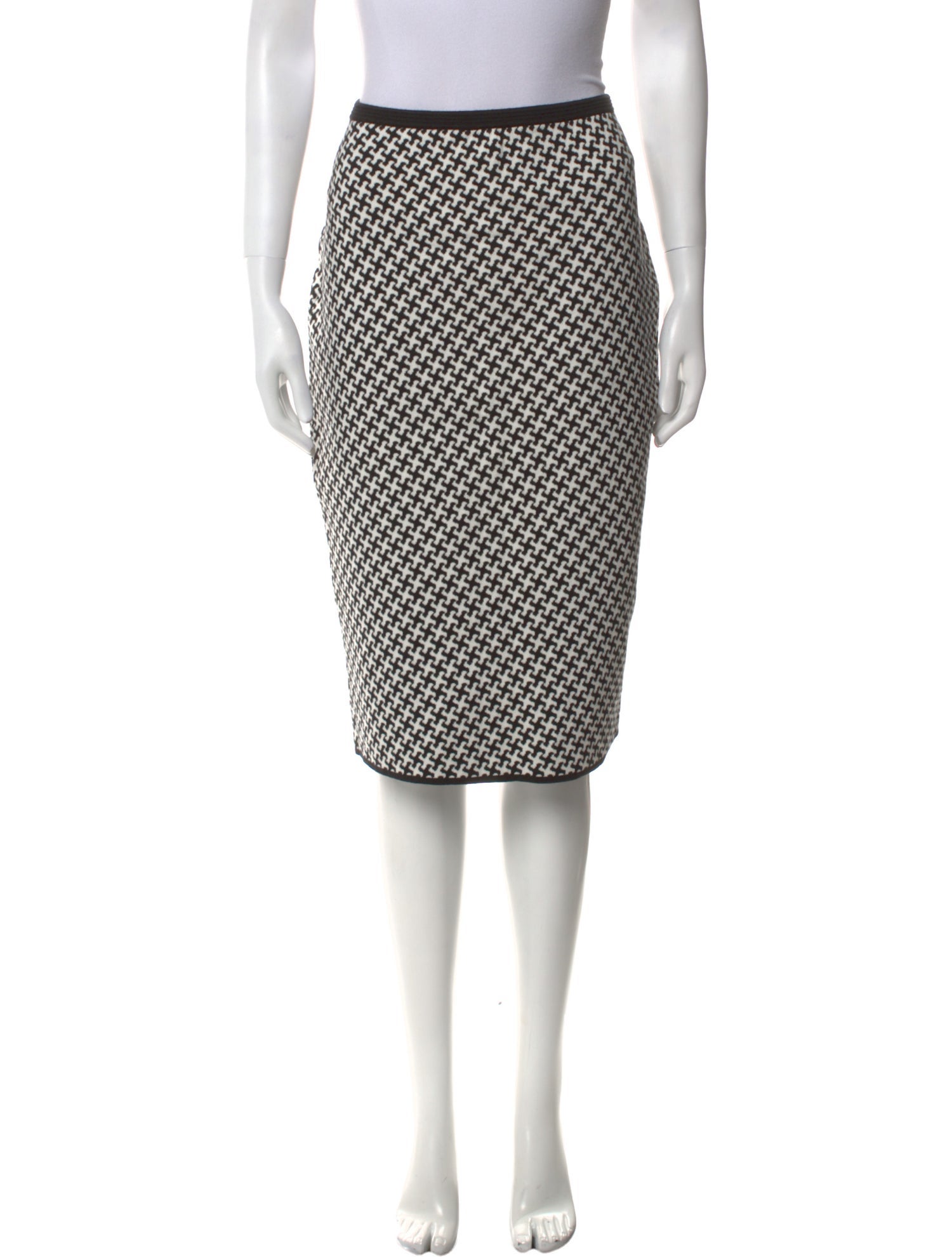 Diane von Furstenberg Polka Dot Print Knee-Length Skirt
