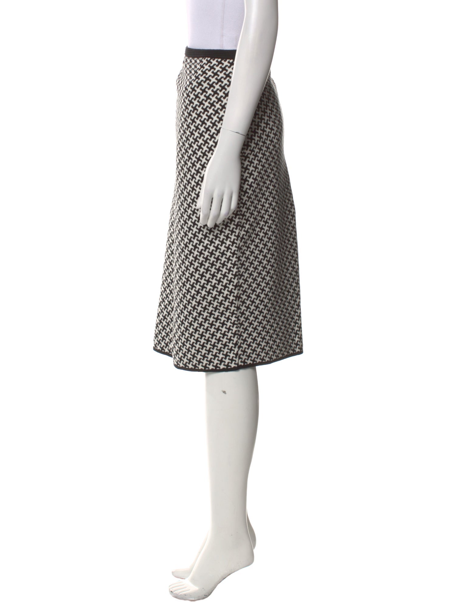 Diane von Furstenberg Polka Dot Print Knee-Length Skirt