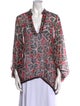 Diane von Furstenberg Silk Printed Blouse
