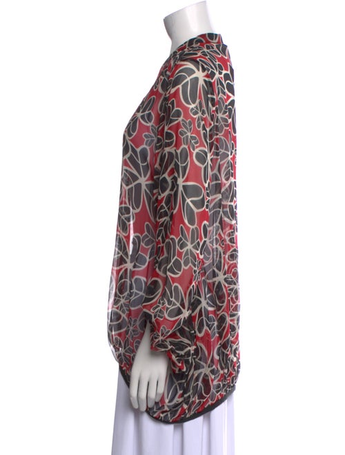 Diane von Furstenberg Silk Printed Blouse