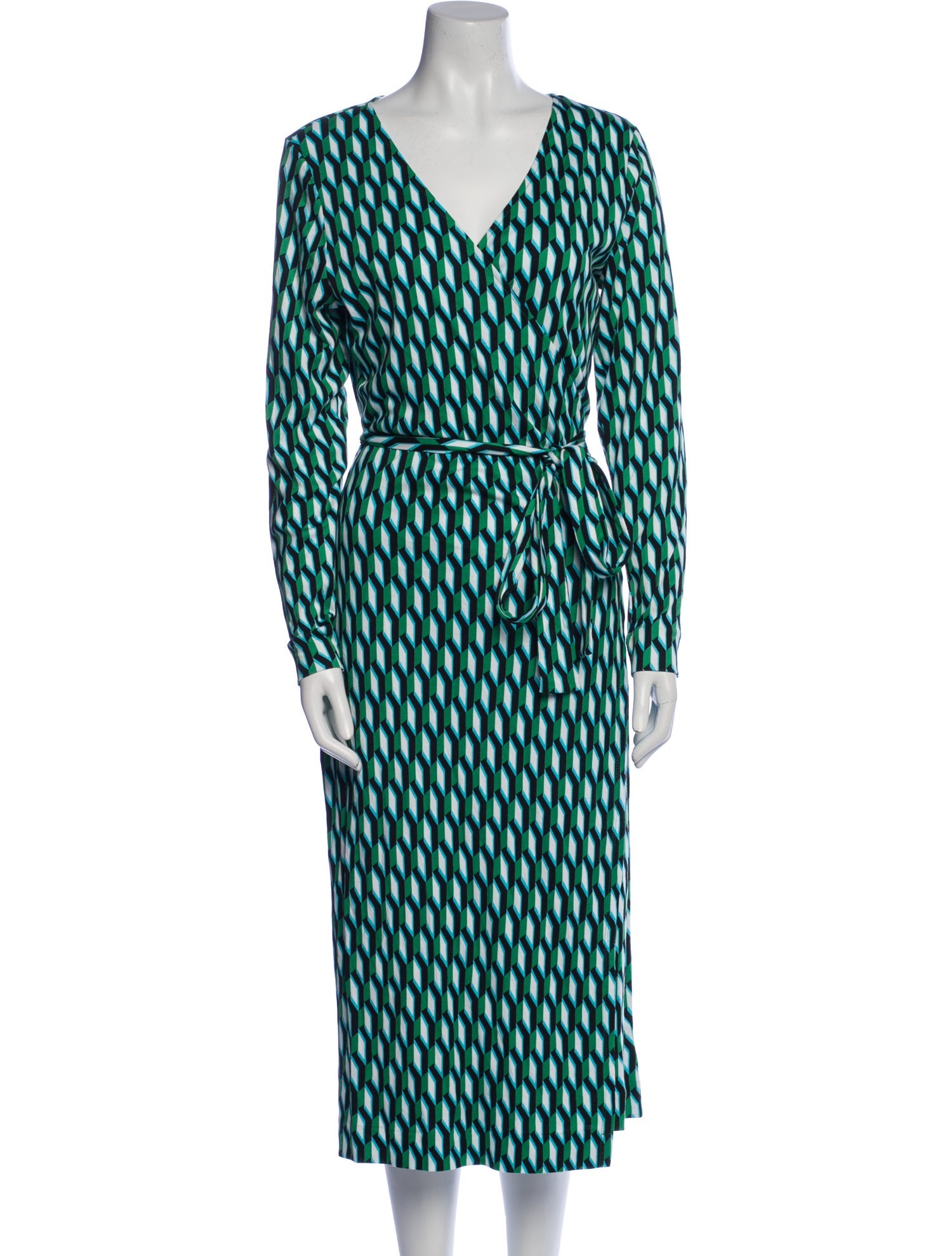 Diane von Furstenberg Printed Midi Length Dress