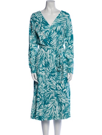 Diane von Furstenberg Printed Midi Length Dress