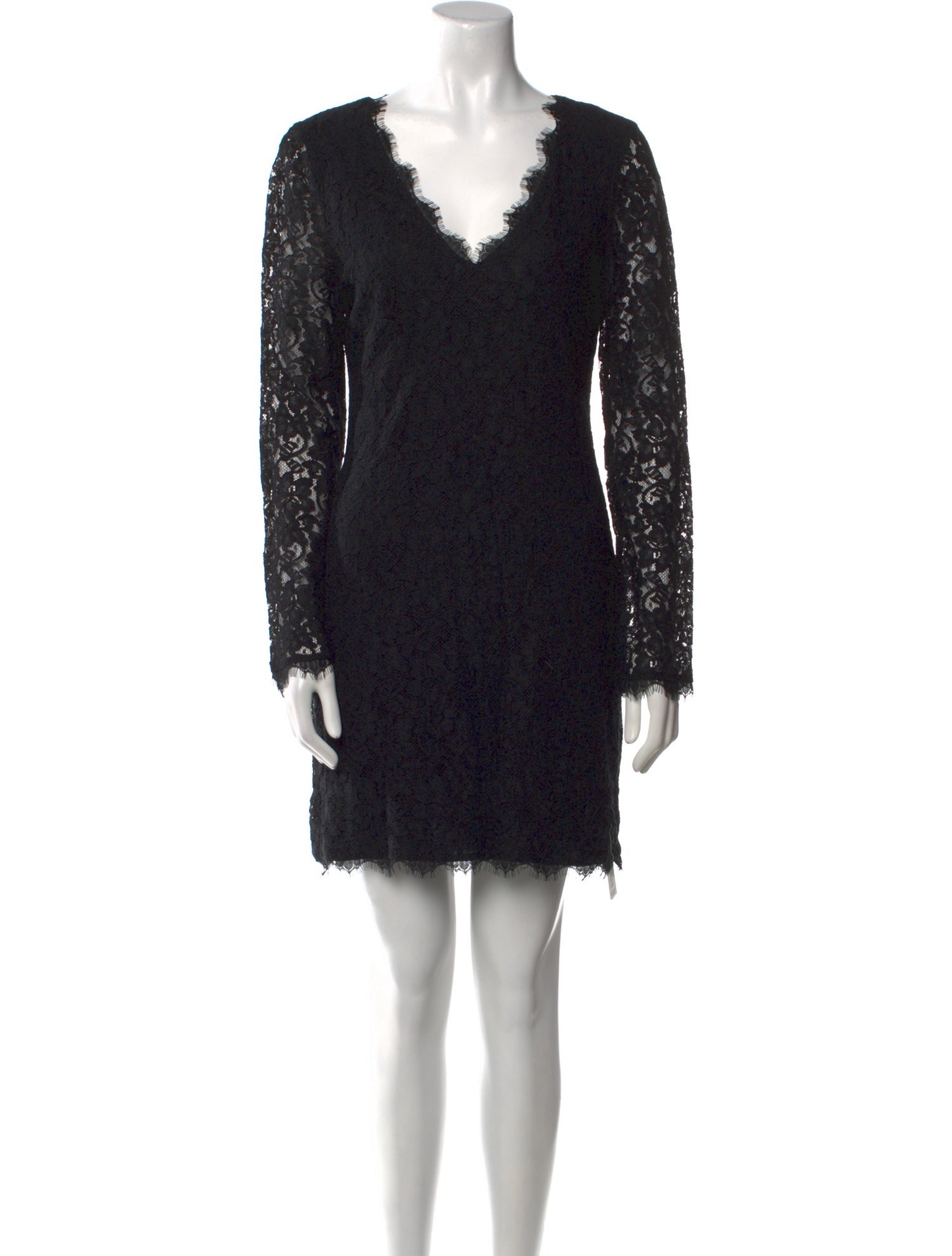 Diane von Furstenberg Lace Pattern Mini Dress