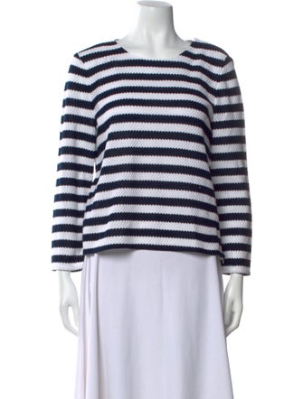 Diane von Furstenberg Striped Crew Neck Top
