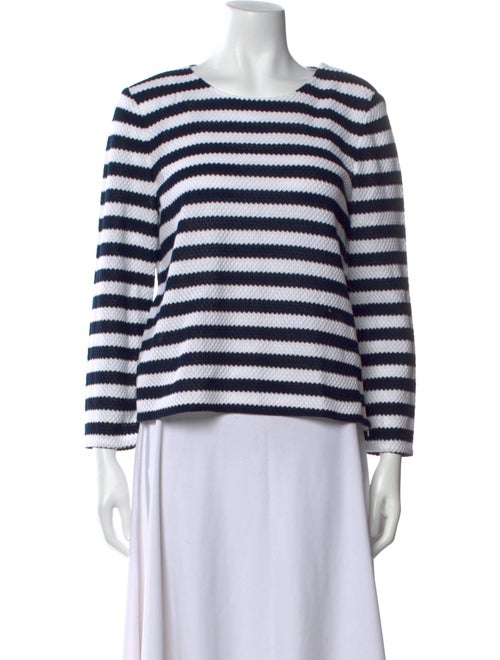 Diane von Furstenberg Striped Crew Neck Top