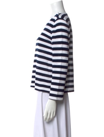 Diane von Furstenberg Striped Crew Neck Top