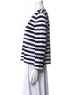 Diane von Furstenberg Striped Crew Neck Top