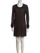 Diane von Furstenberg Scoop Neck Mini Dress