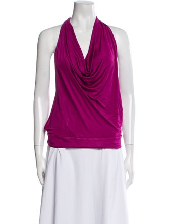 Diane von Furstenberg Cowl Neck Sleeveless Top