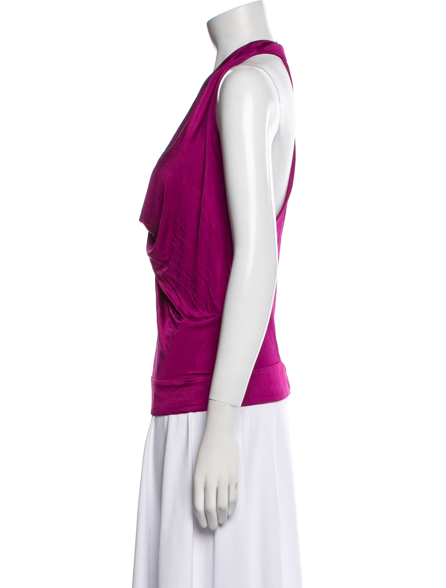 Diane von Furstenberg Cowl Neck Sleeveless Top