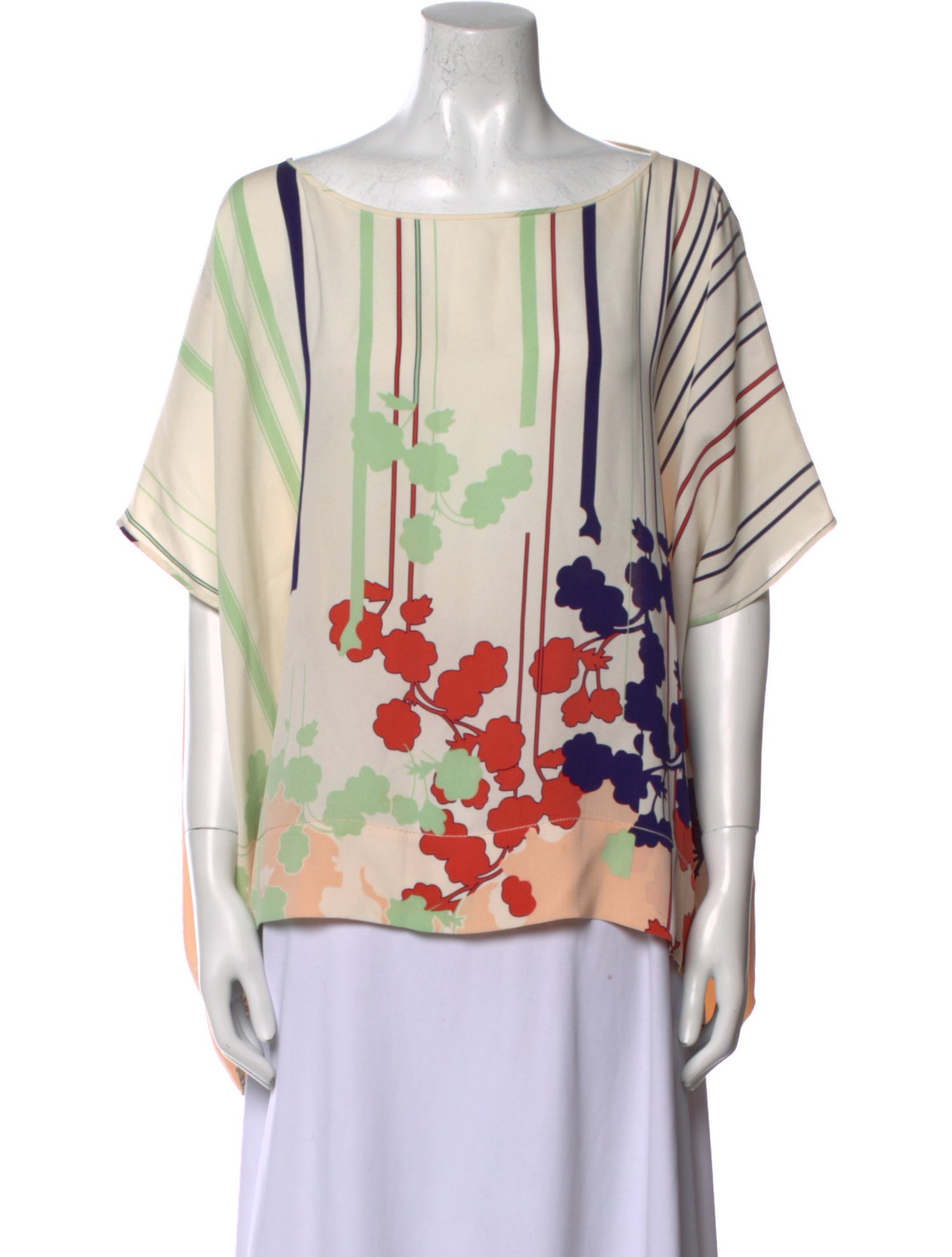 Diane von Furstenberg Silk Printed Blouse