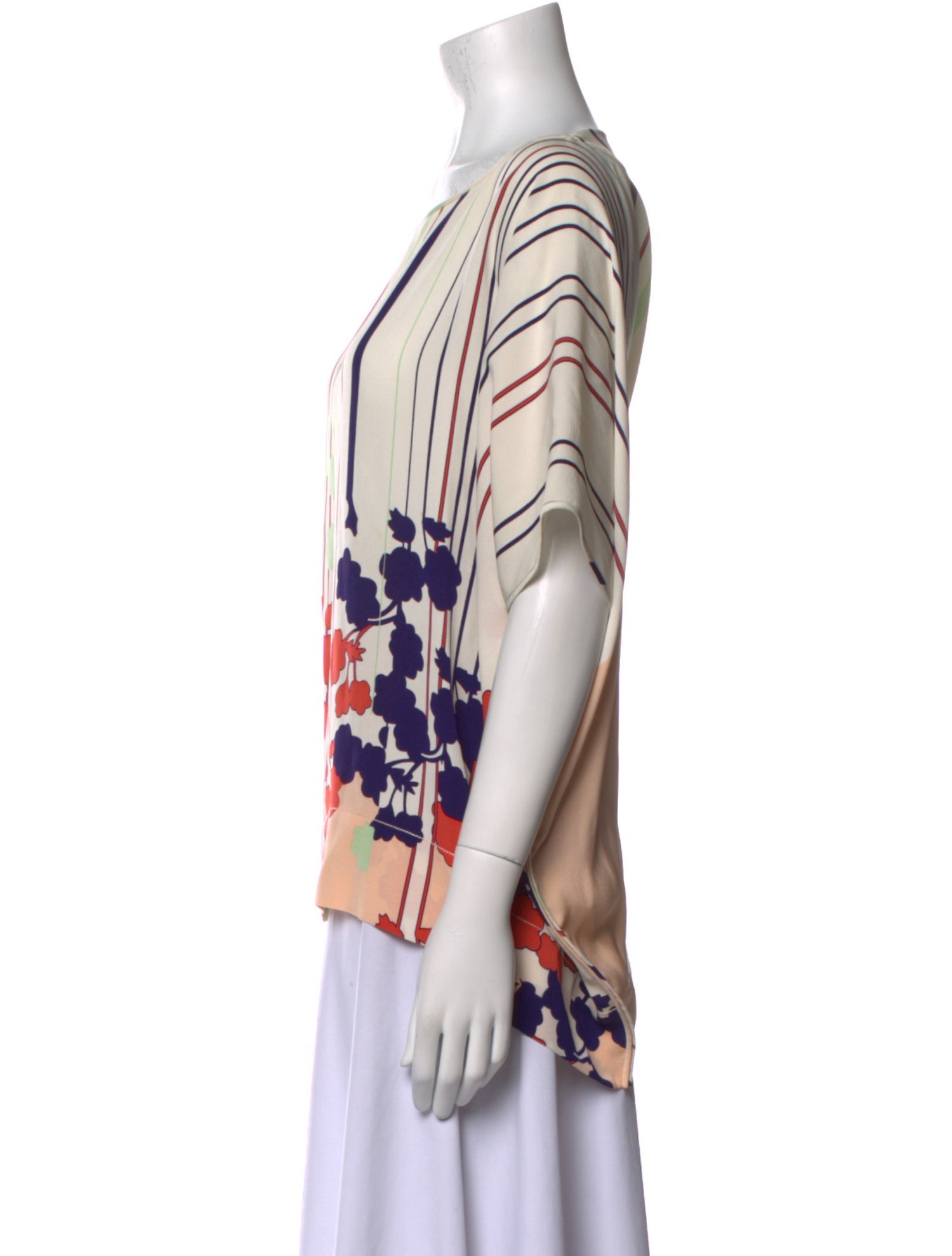 Diane von Furstenberg Silk Printed Blouse