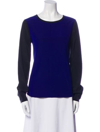 Diane von Furstenberg Silk Scoop Neck Top