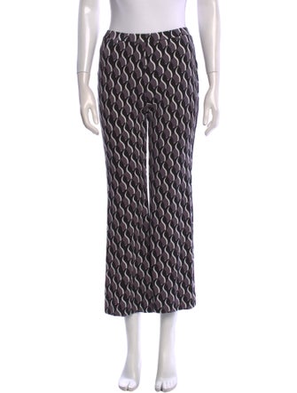 Diane von Furstenberg Printed Wide Leg Pants