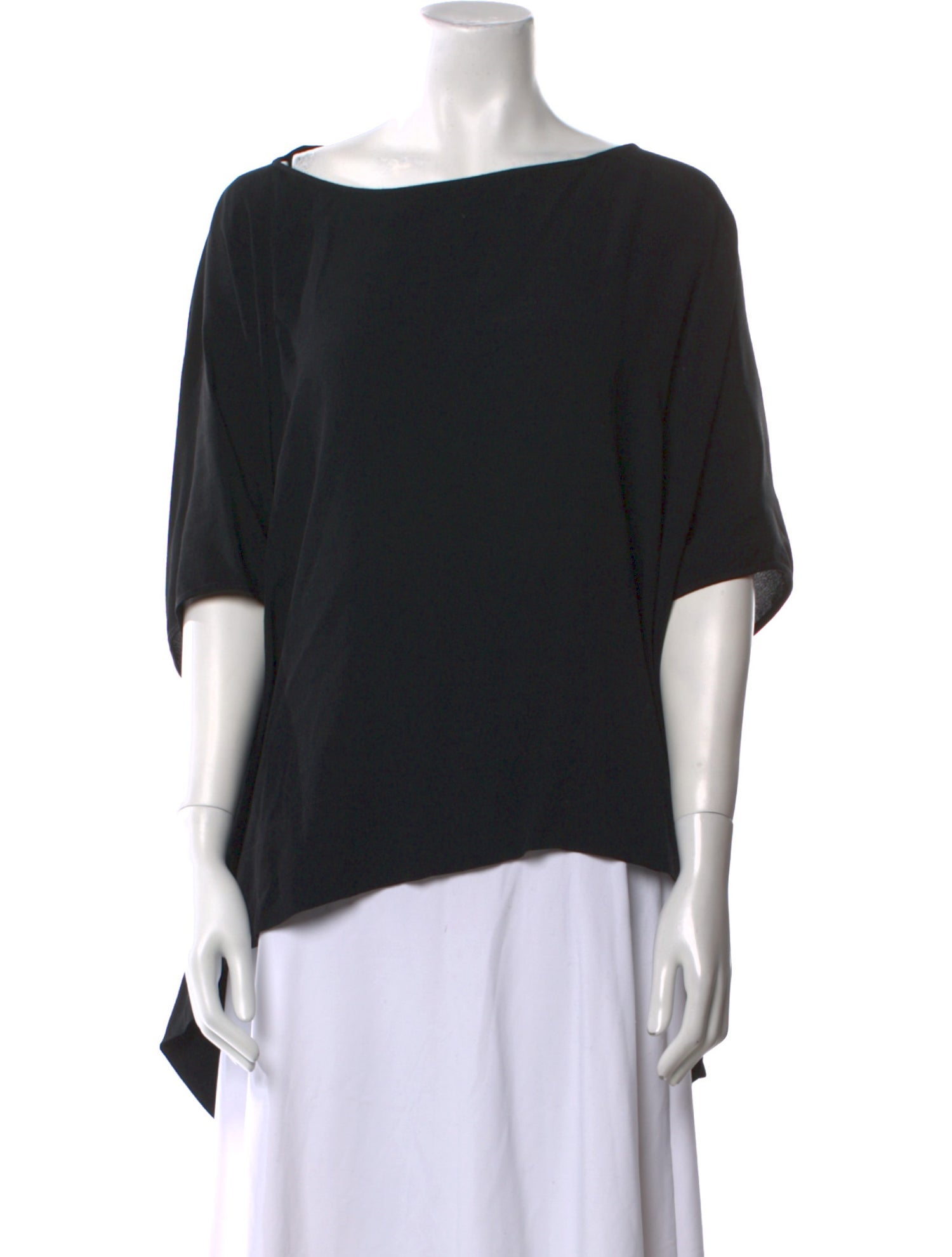 Diane von Furstenberg Silk Bateau Neckline Top