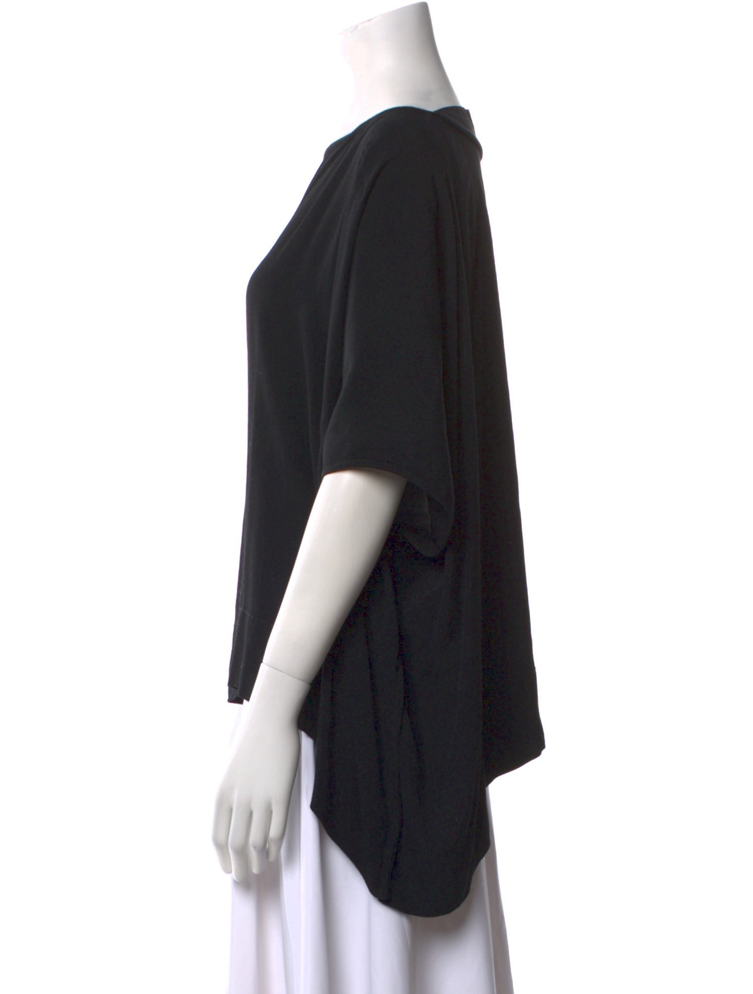 Diane von Furstenberg Silk Bateau Neckline Top