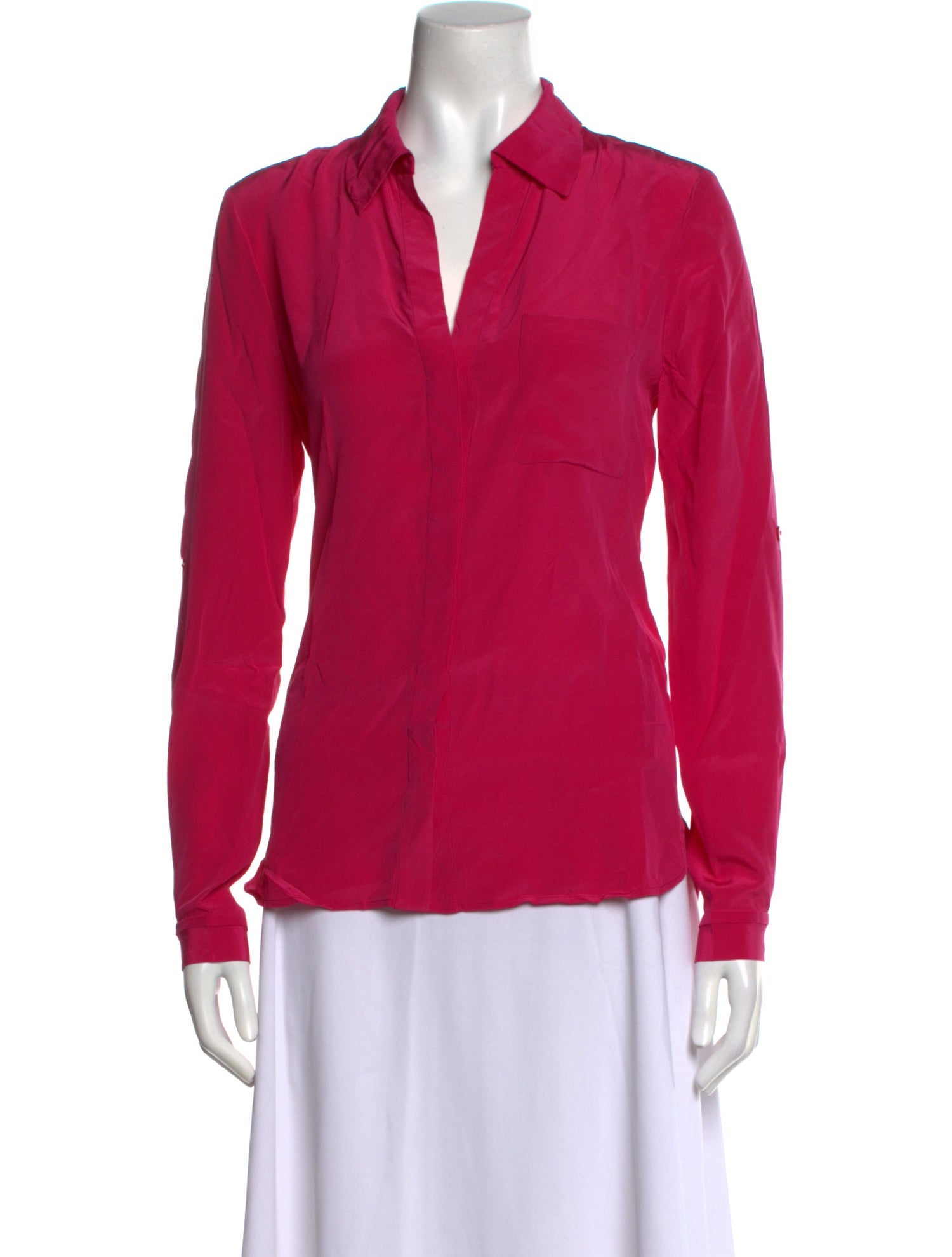 Diane von Furstenberg Silk V-Neck Blouse